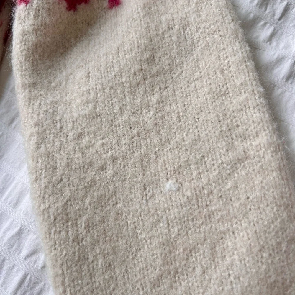 Lulu's Cream and Brown Patterned Turtleneck Sweater - Picture 9 of 9